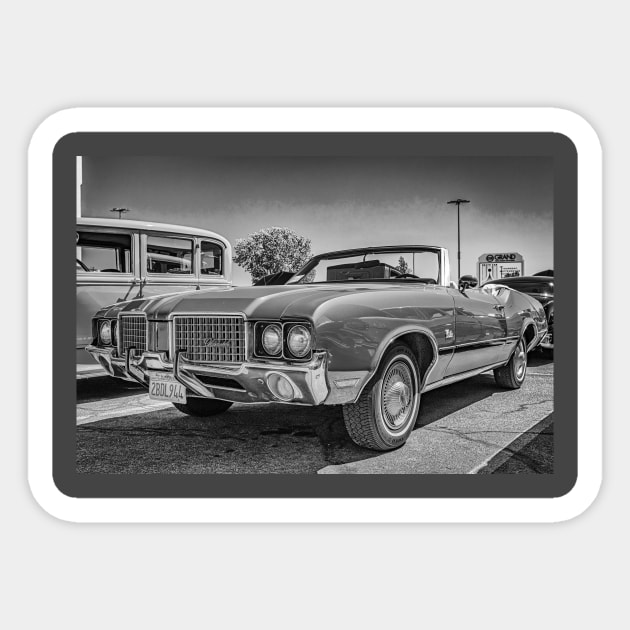 1972 Oldsmobile Cutlass Supreme Convertible - Old Car - Sticker