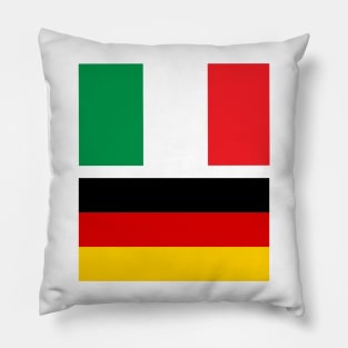 Italy and Germany Flag Pillow