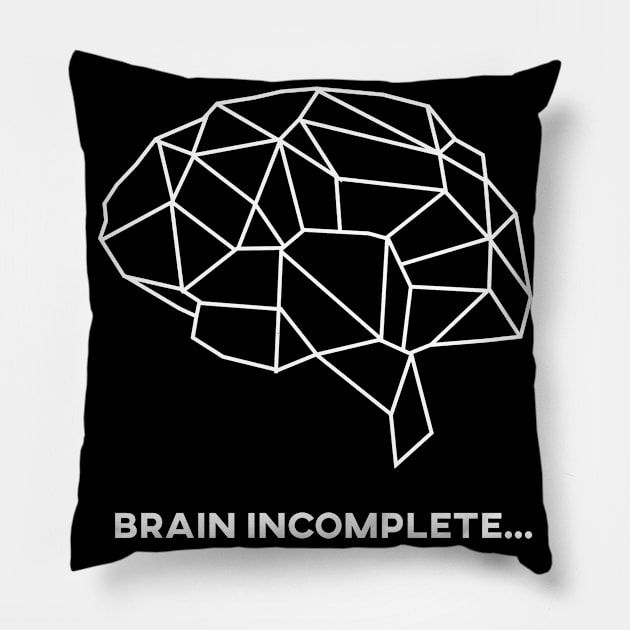 Poly Gehirn unvollständig brain Pillow by schuhboutique-finke