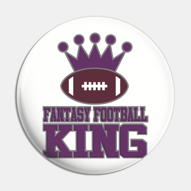 Fantasy Football King Pin by DavesTees