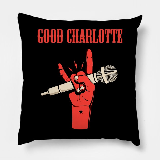 GOOD CHARLOTTE BAND Pillow by dannyook