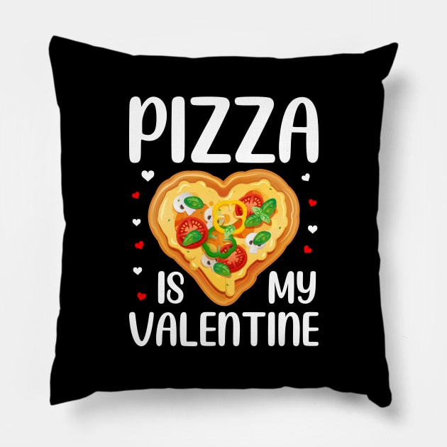 Pizza Is My Valentine Funny Valentines Day Gifts Boys Kids Pillow by DragonTees