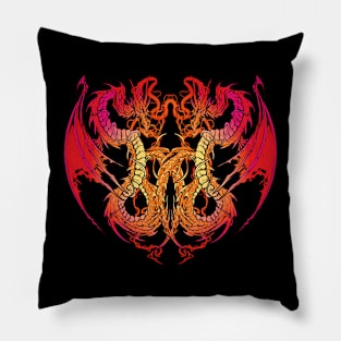 TWIN DRAGONS Pillow