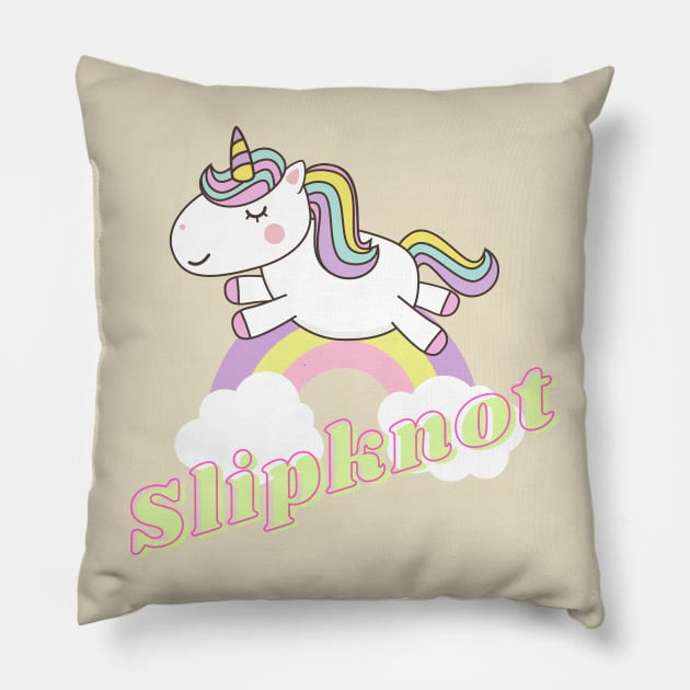 slipknot ll unicorn Pillow by j and r