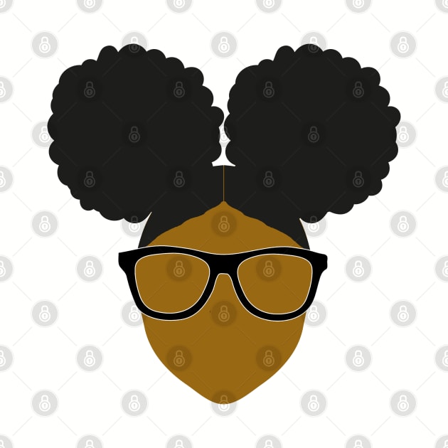 Black Nerd Blerd Afro Puffs by blackartmattersshop