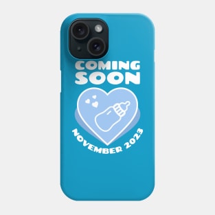 Baby Announcement. Feeding Bottle. November 2023 Phone Case