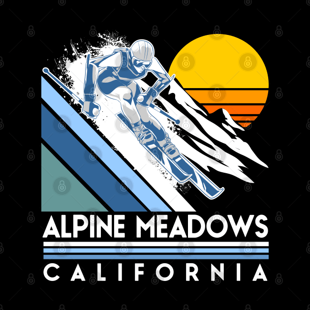 Alpine Meadows California Retro Ski by Styleuniversal