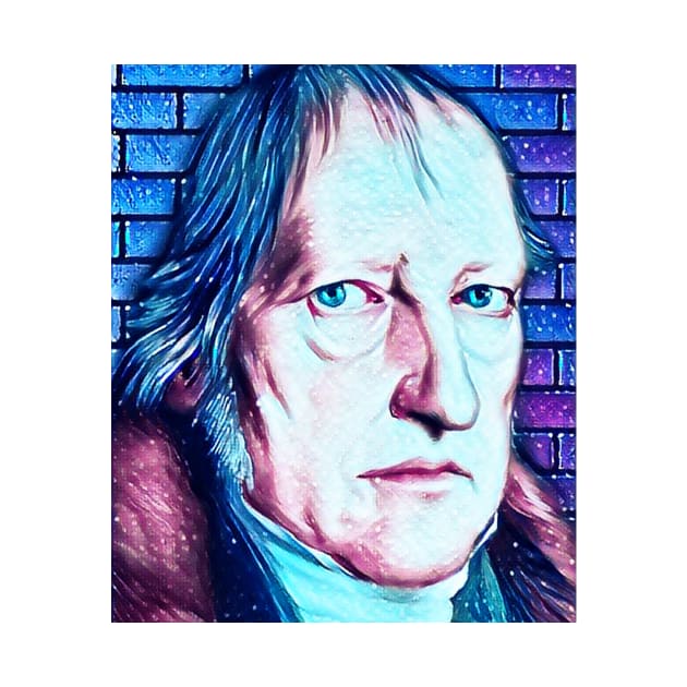 Georg Wilhelm Friedrich Hegel Snowy Portrait | Georg Wilhelm Friedrich Hegel Artwork 13 by JustLit