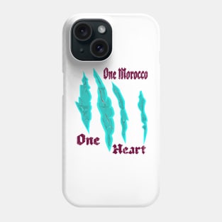 Morocco Proud Flag One Heart One Morocco Phone Case