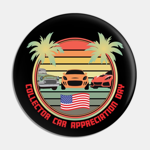 Collector Car Appreciation Day Pin by Rosemarie Guieb Designs