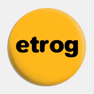 Ertog אֶתְרוֹג citron word black Pin