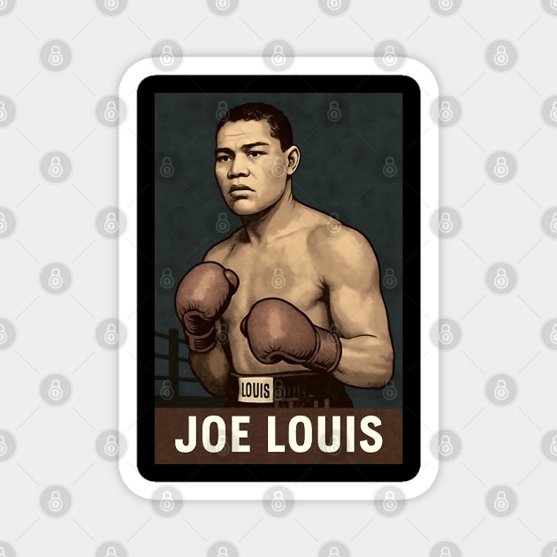 Joe Louis - Champion Boxer Magnet by UrbanLifeApparel