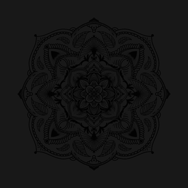 Mandala in Black by SusanaDesigns