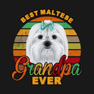 Best Maltese Grandpa Ever T-Shirt