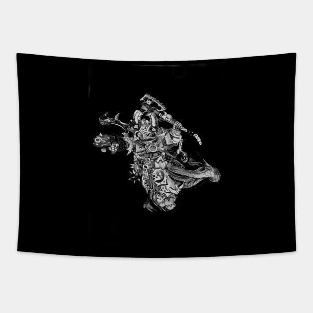 unfettered rage Tapestry by Al1cee