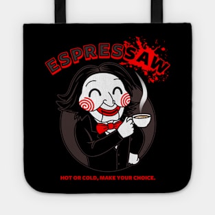 Espressaw Funny Horror Slasher Movie Coffee Tote