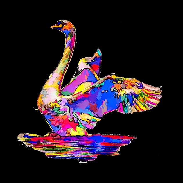 Flapping swan by Koen Design