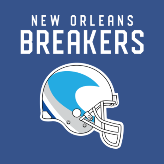 New Orleans Breakers 2022 USFL Throwback Retro Vintage Football Helmet