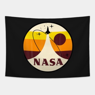 NASA Sunset Landscape Lift Off Tapestry