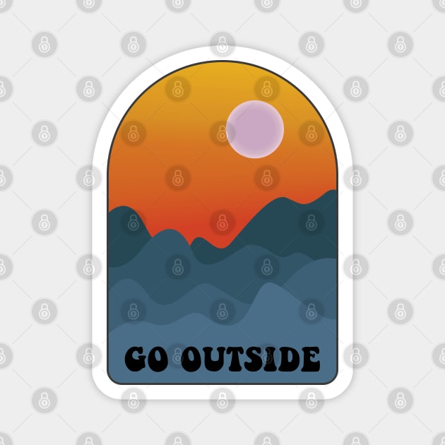 Go Outside Magnet by Gold Star Creative