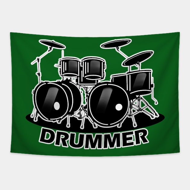 Drummer Tapestry by Capturedtee