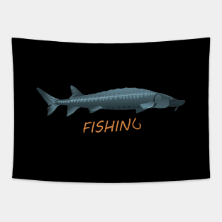 Sturgeon Fishing Tapestry