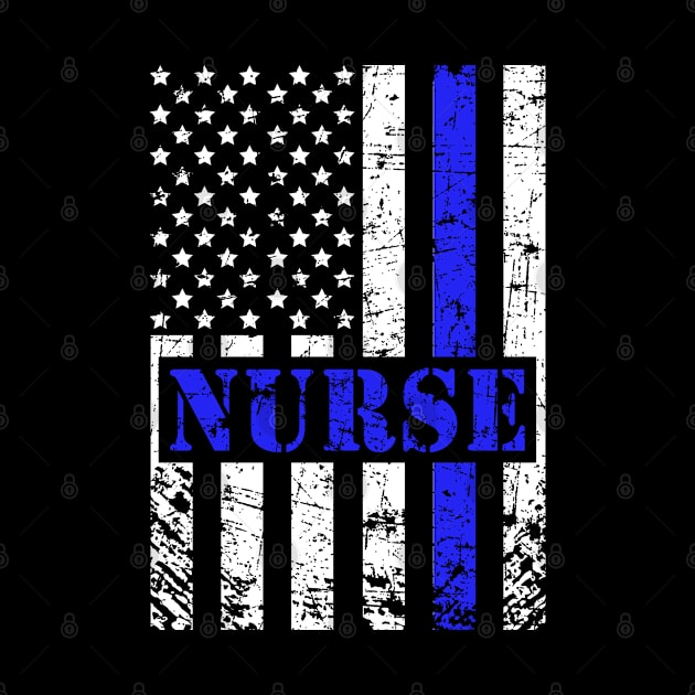 Nurse American Flag 4th of July by MFK_Clothes