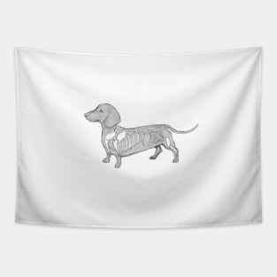 Dachshund Skeleton Tapestry