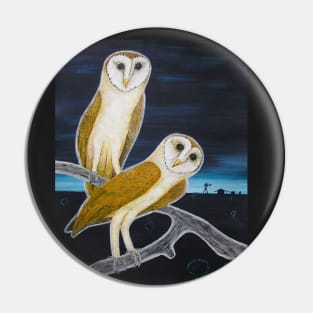 Barn Owls in Outback Australia Pin