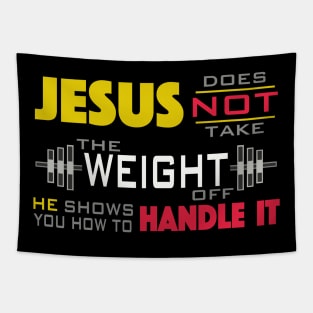 Weight Lifter Tapestry