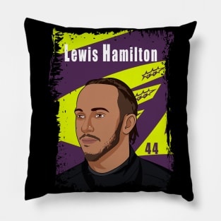 Lewis Hamilton Illustration Tribute Pillow