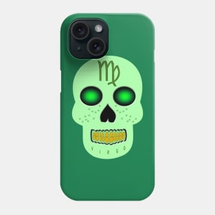 Star Sign Skull Virgo Phone Case