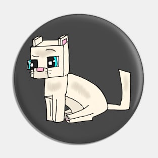 White Cat Pin