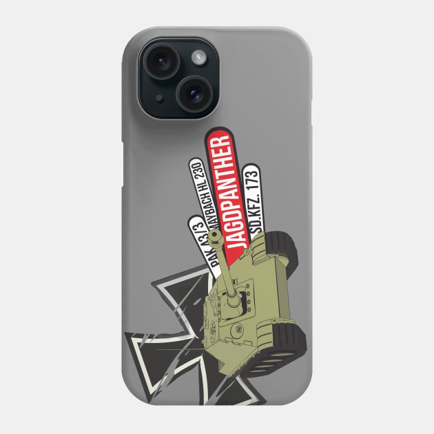 German tank destroyer Jagdpanther Phone Case by FAawRay