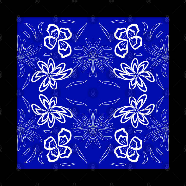 pattern with flowers and leaves by Eskimos