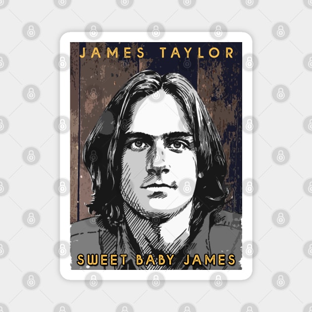 James Taylor Magnet by NotoriousMedia