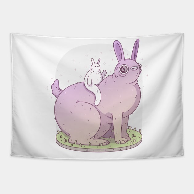 Chubby bunny Tapestry by odsanyu