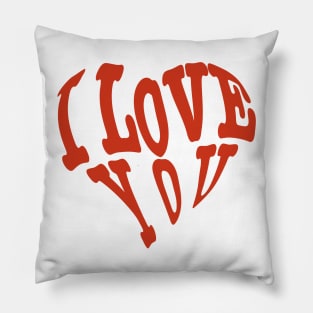 I LOVE YOU. Pillow