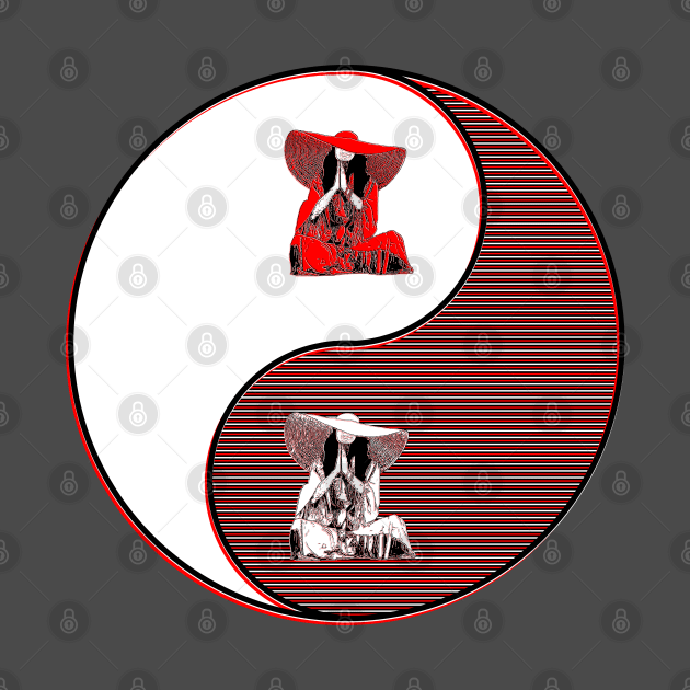 yin yang balance harmony design eastern philosophy woman vibes by 4rpixs