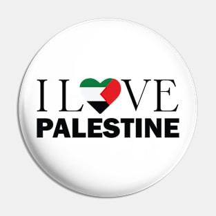 I Love Palestine Pin