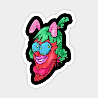 Dope flashing pepper character girl illustration Magnet