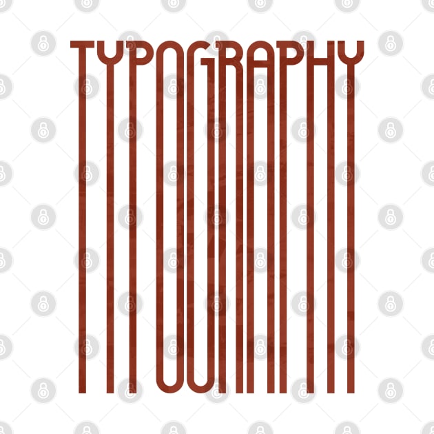 Tall Typography (Red) by John Uttley