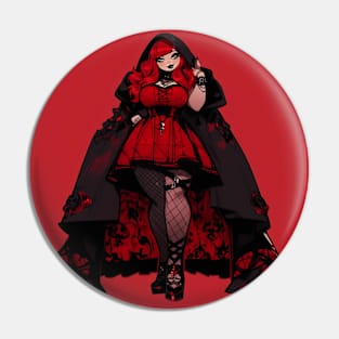 Goth Vampire Witch Pin