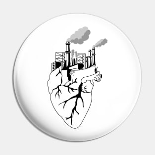 HEART OF FACTORY Pin