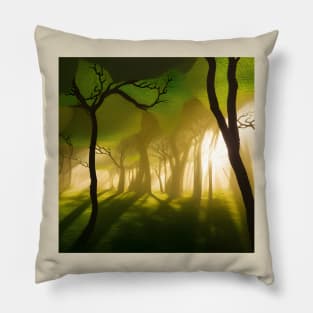 Otherwordly Woods in a Fantasy Land Pillow