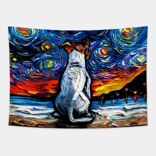 Jack Russell Terrier Night 2 (full version) Tapestry