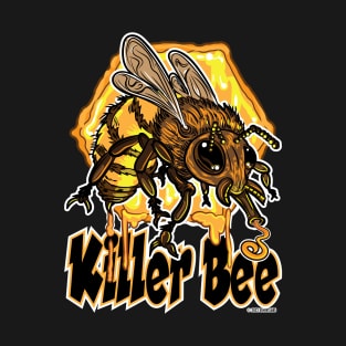 Killer Bee protecting Honeycomb T-Shirt