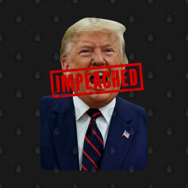 Trump Impeached Stamp by TextTees