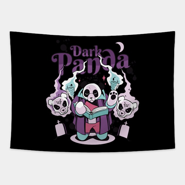 Dark Panda Tapestry by Patrika
