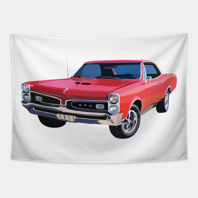 Pontiac GTO 1967 Tapestry by zemluke